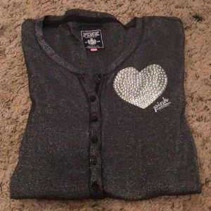 Long sleeve pink sleep shirt